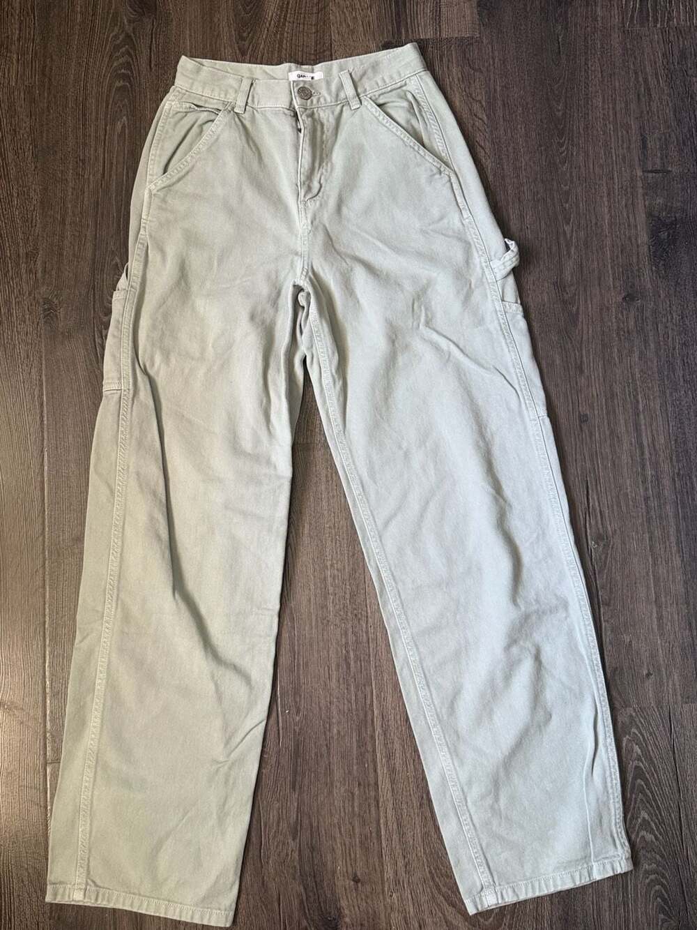 Garage Carpenter Pants Size 0 Sage Green Utility Workwear